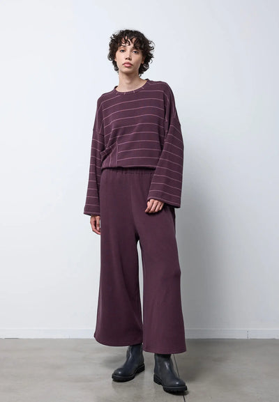 Pantalone con elastico in vita e gamba palazzo — FIG