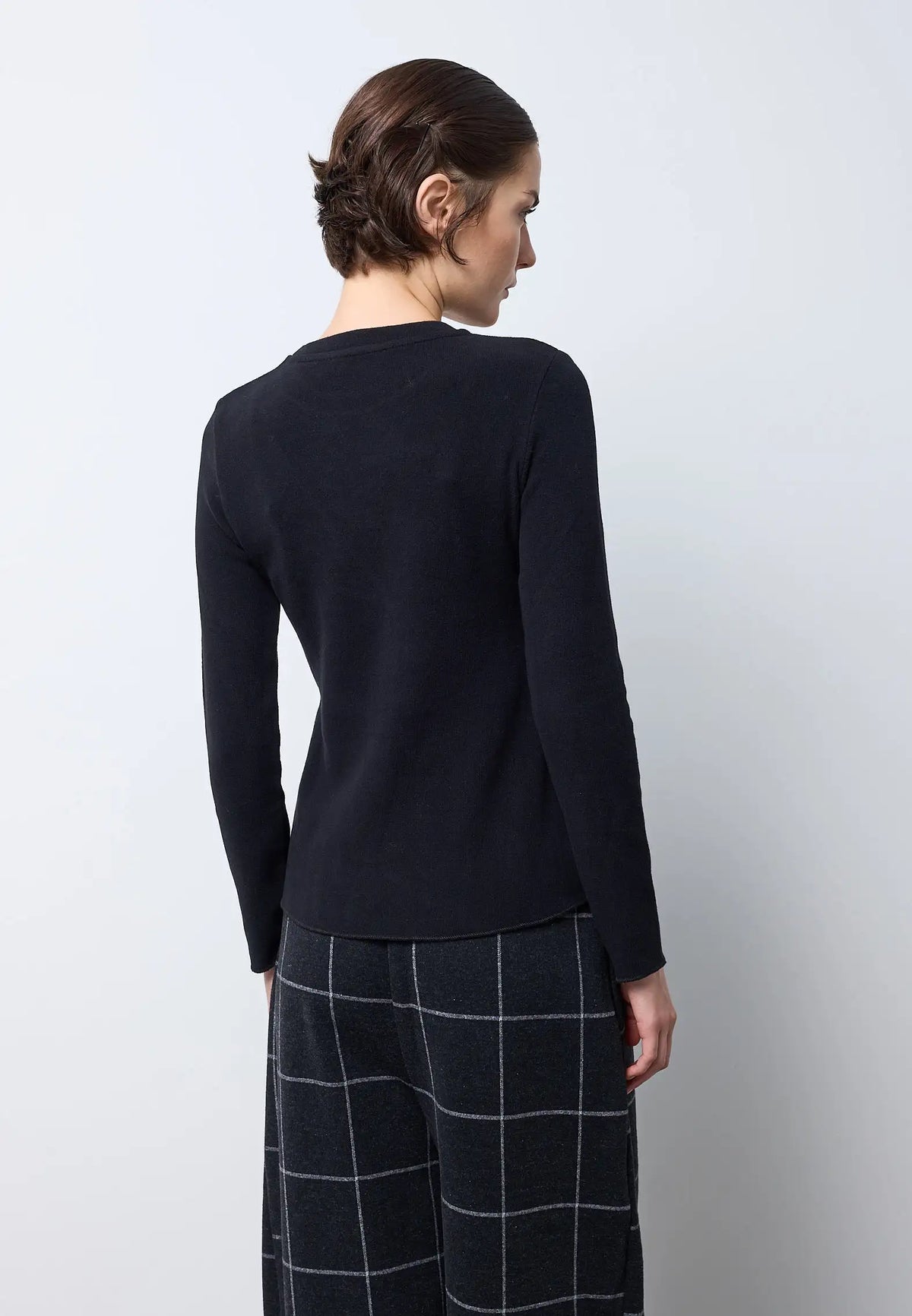Maglia regular girocollo in caldo cotone