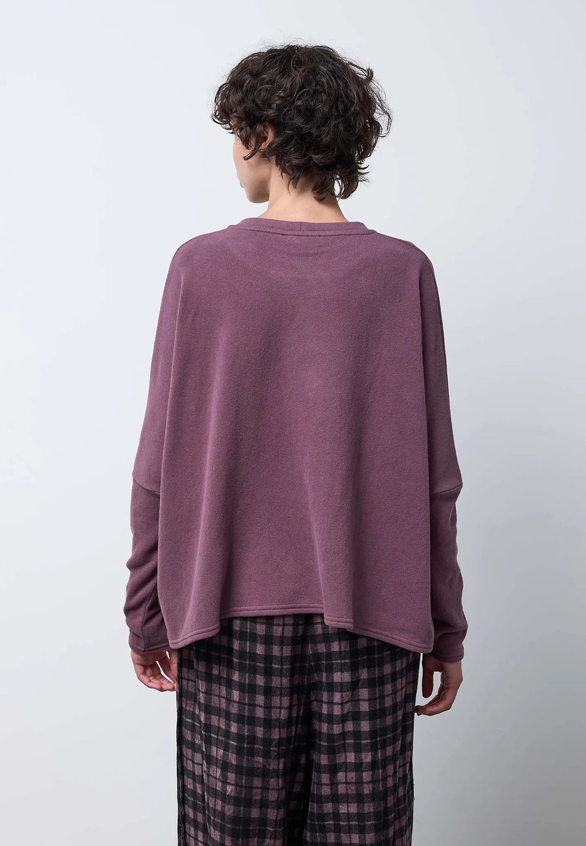 Maglia svasata girocollo in caldo cotone — MALVA