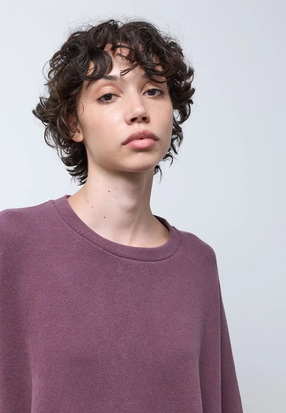 Maglia svasata girocollo in caldo cotone — MALVA