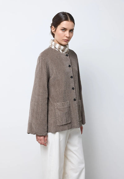 Giacca girocollo con tasche — TWIG