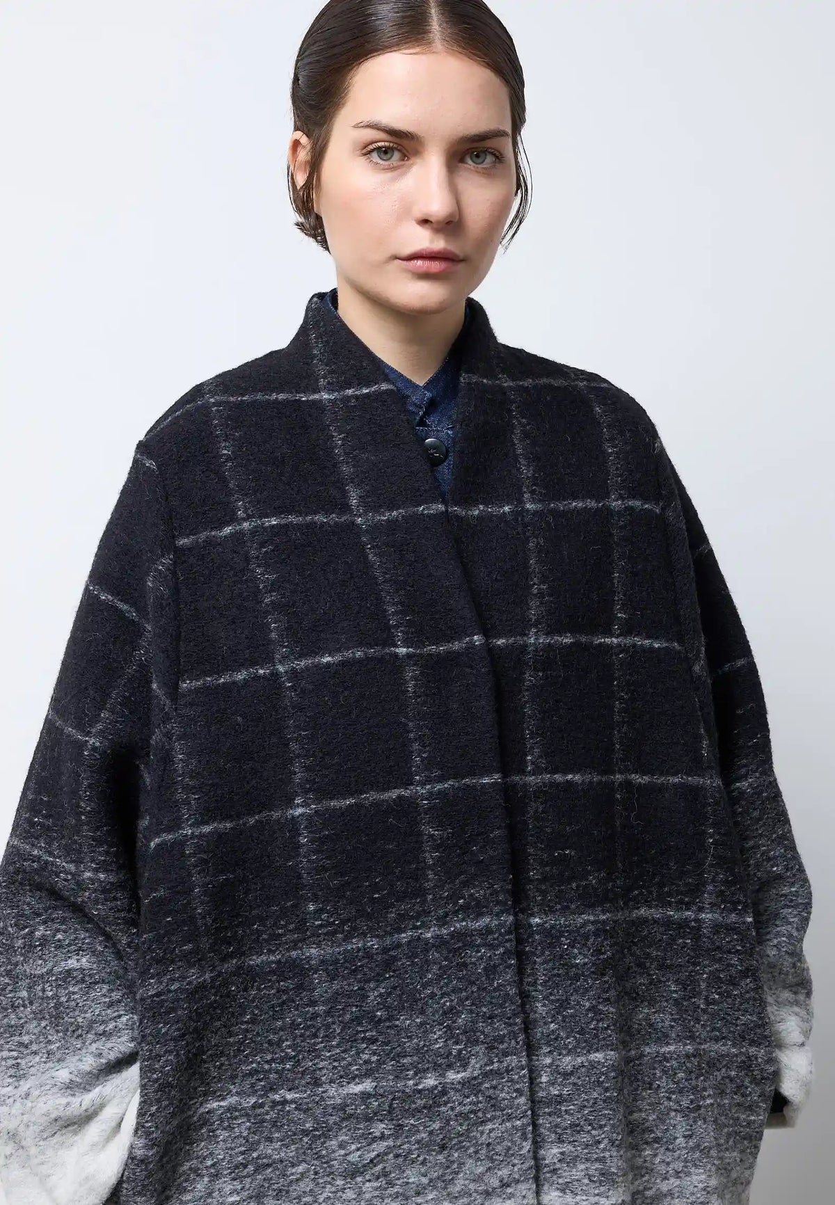 Cappotto lungo over — LANA CHECK