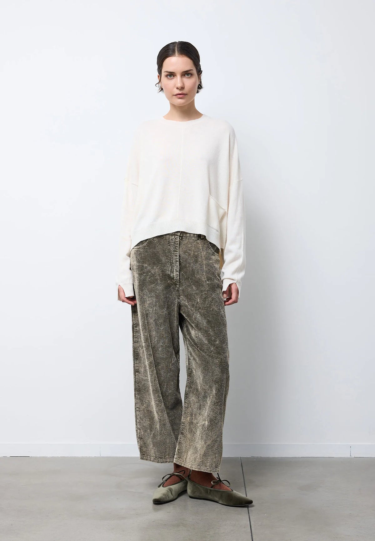 Maglia con tasca — NATURALE
