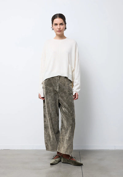 Maglia con tasca — NATURALE