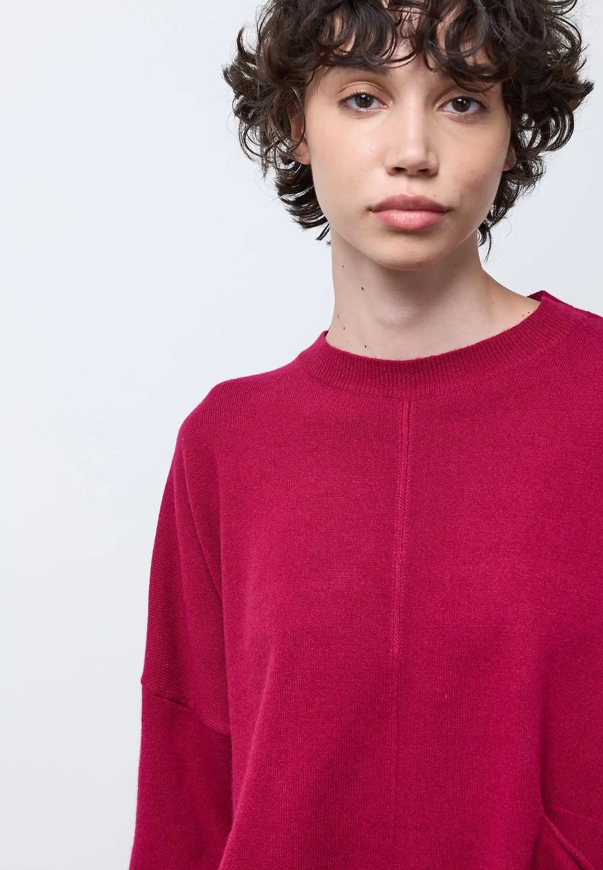 Maglia con tasca — CREMISI