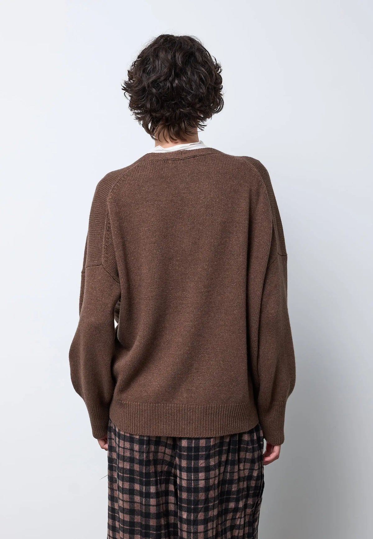 Cardigan scollo v con bottoni — CASTORO