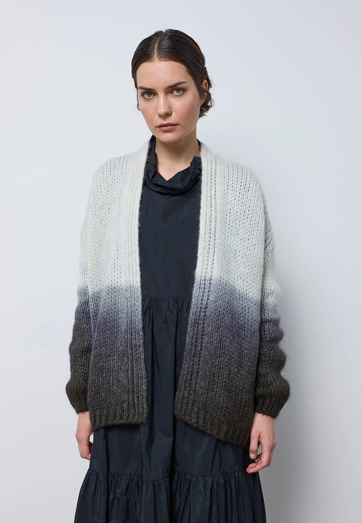 Cardigan sfumato — IVORY-ARDESIA