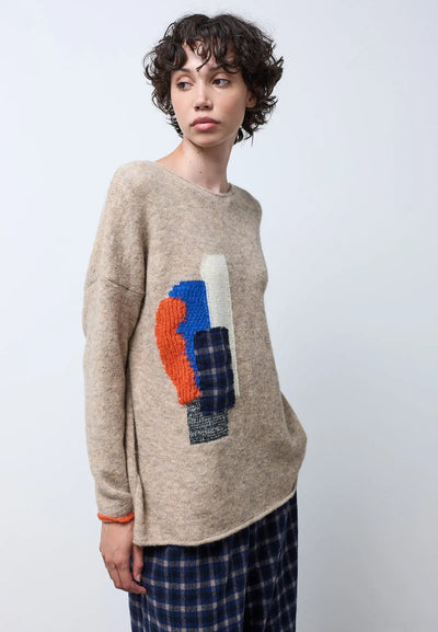 Pullover patch — ALMOND