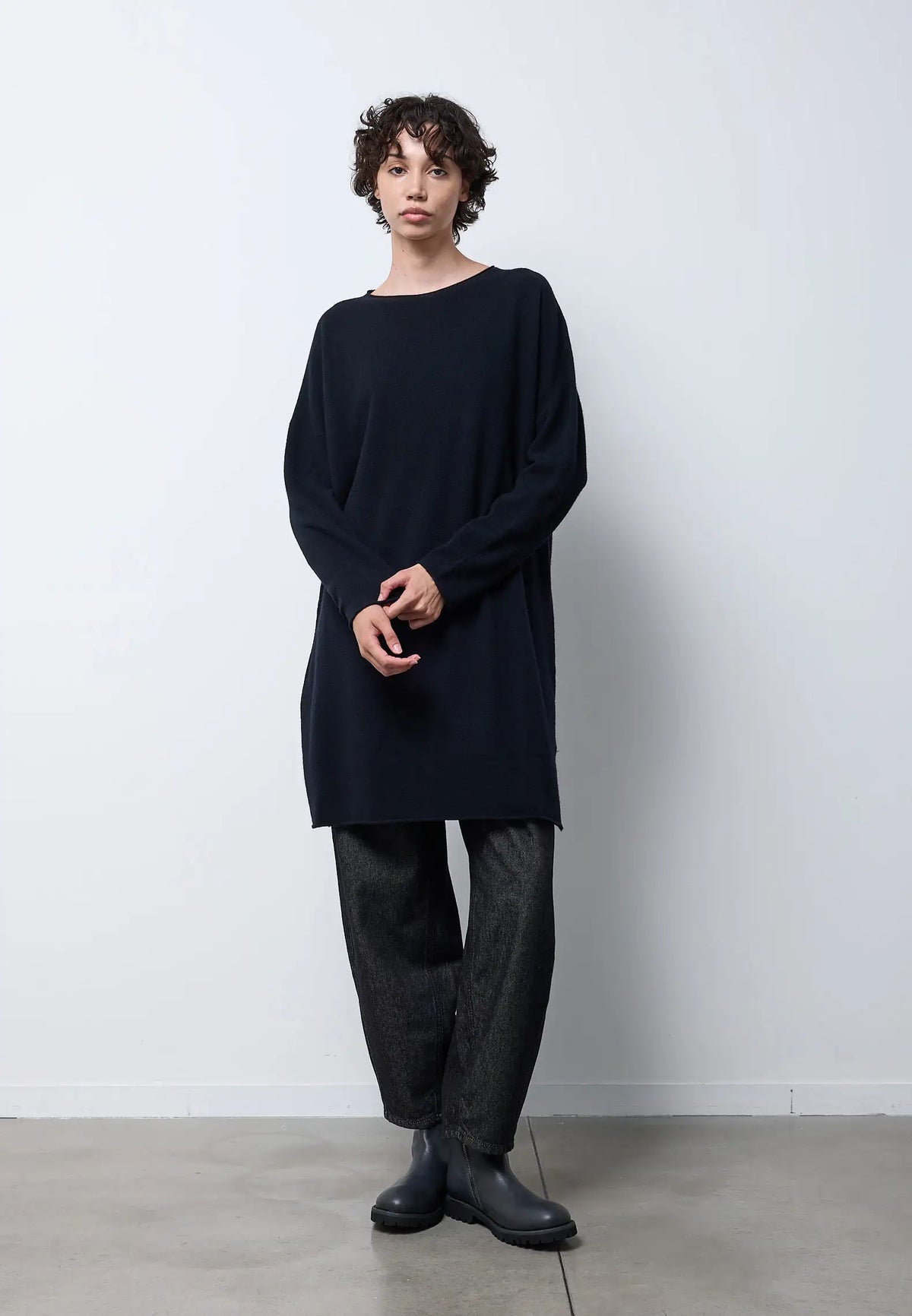 Maglia over merinos — NERO