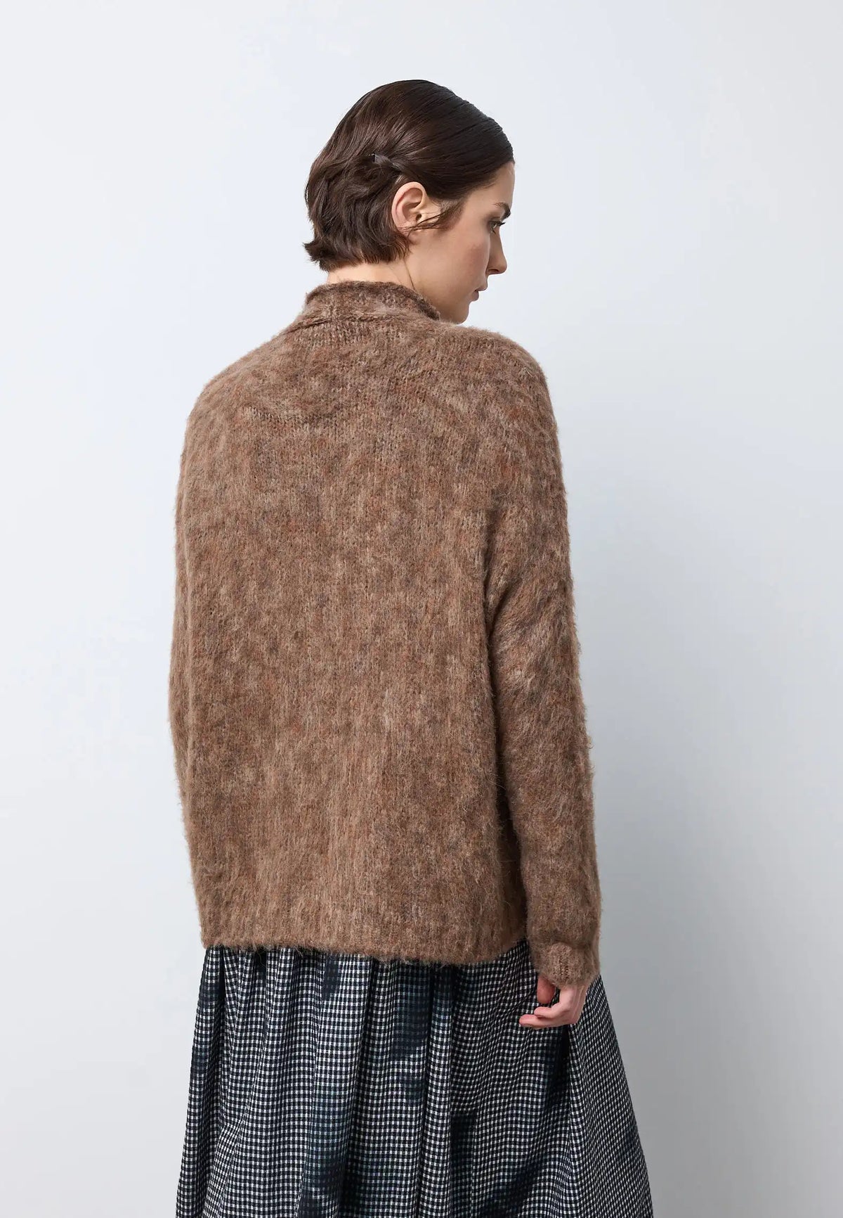 Cardigan v/neck costa — AMBRA