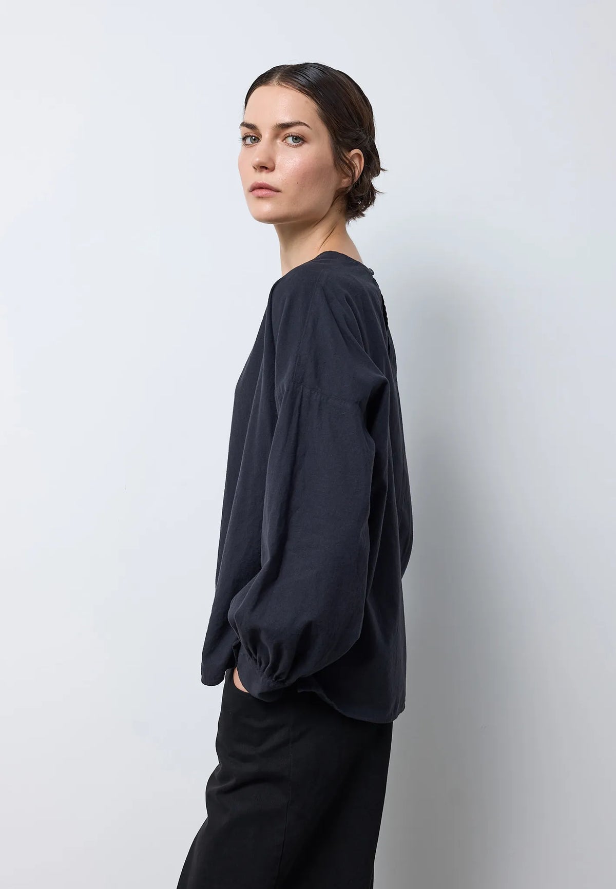 Blusa manica palloncino — ARDESIA