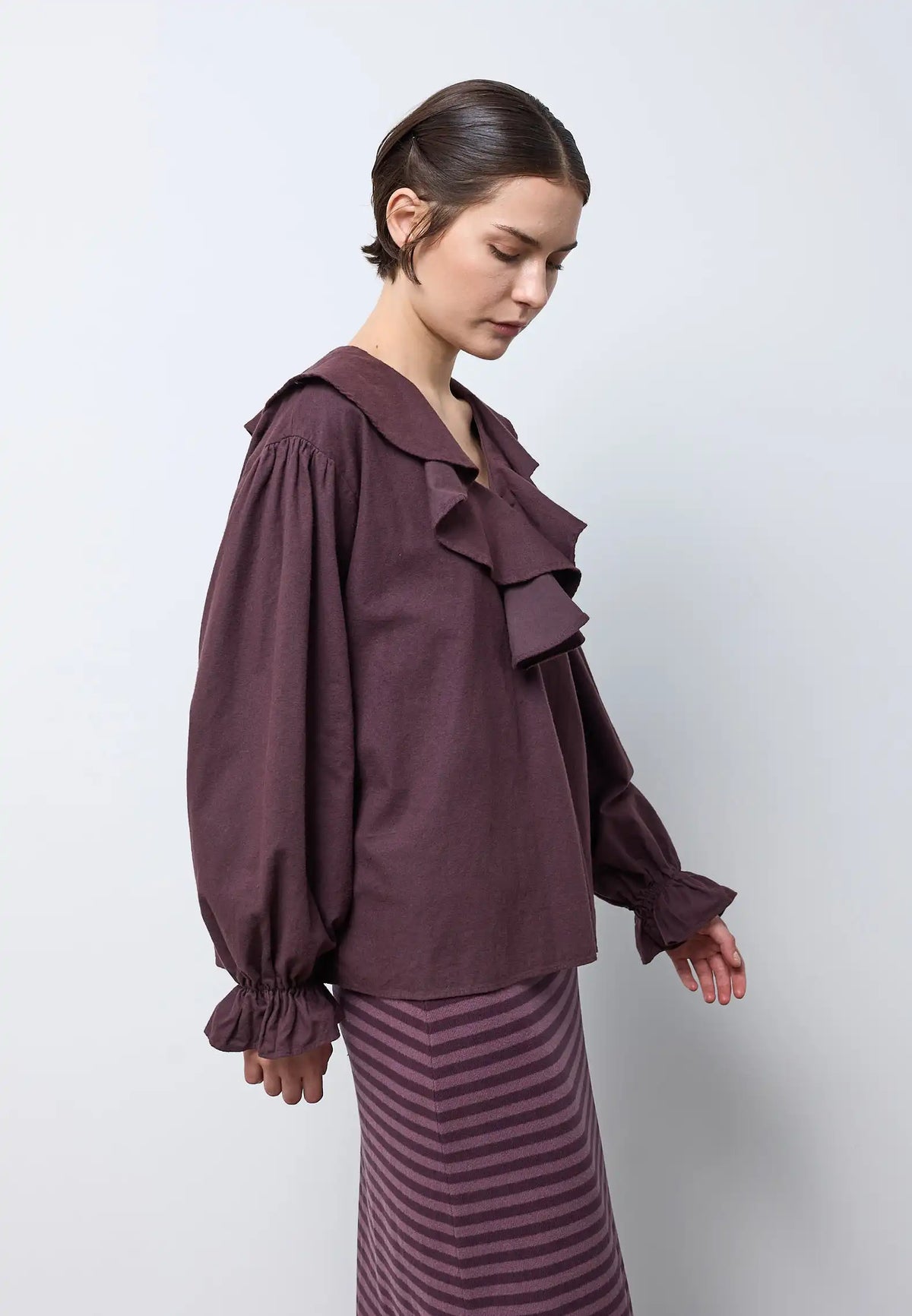 Blusa con collo a balza — FIG