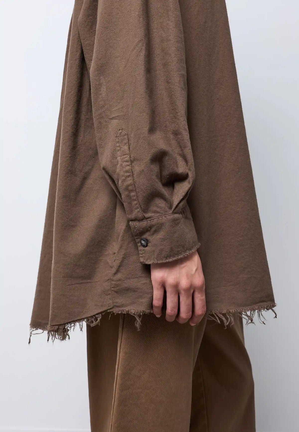 Camicia over manica lunga — TABACCO