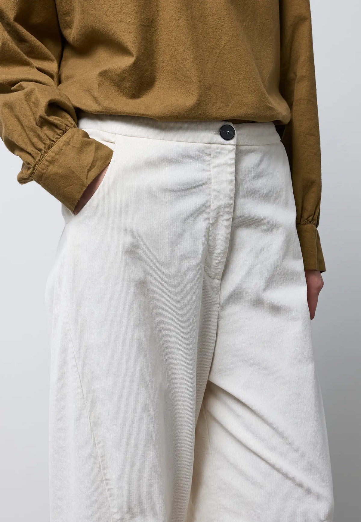 Pantalone ovetto slim — IVORY