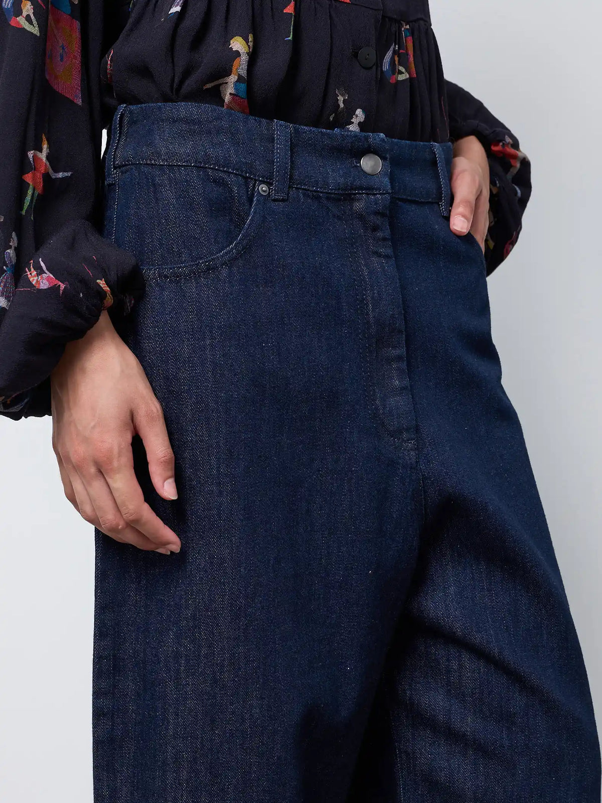 Pantalone denim boyfriend — INDACO