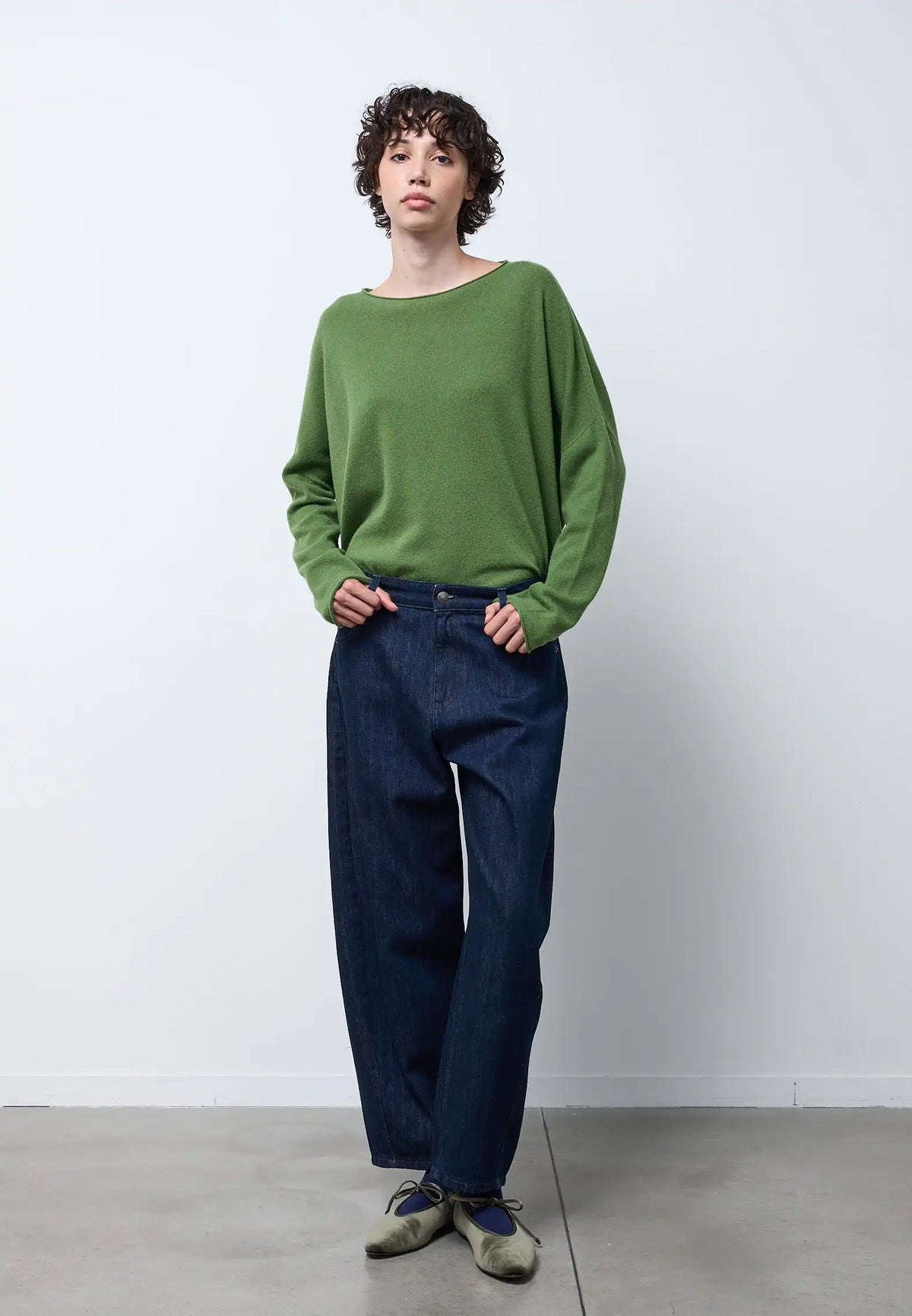 Pantalone denim barrel — INDACO