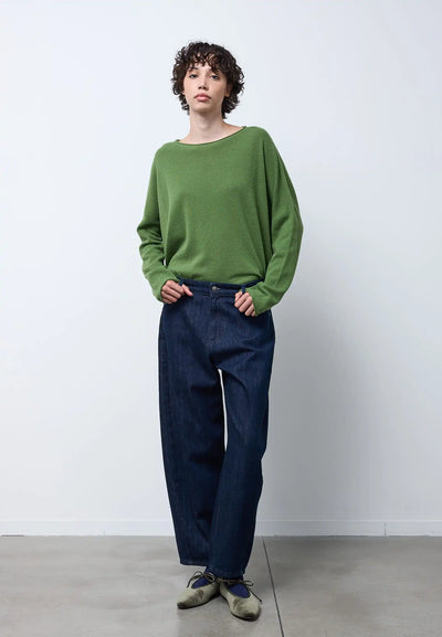 Pantalone denim barrel — INDACO