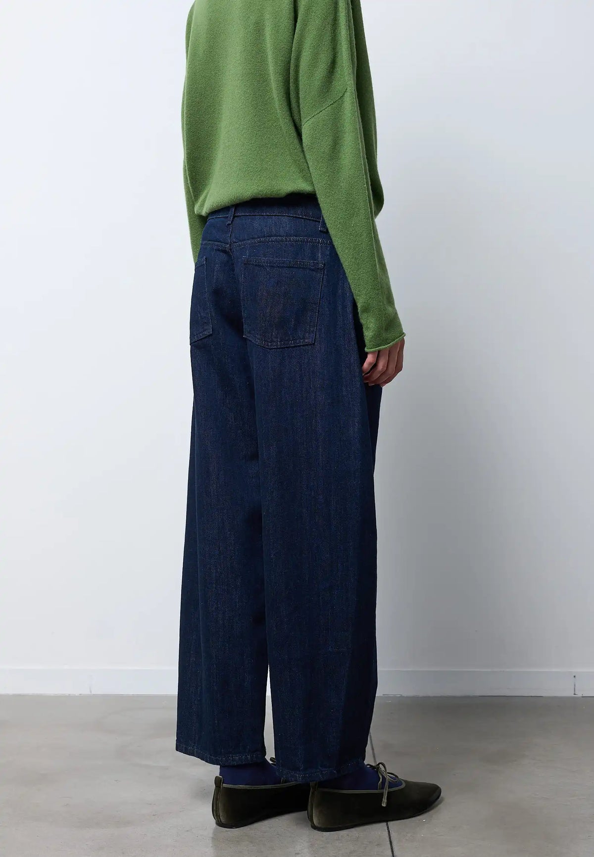 Pantalone denim barrel — INDACO