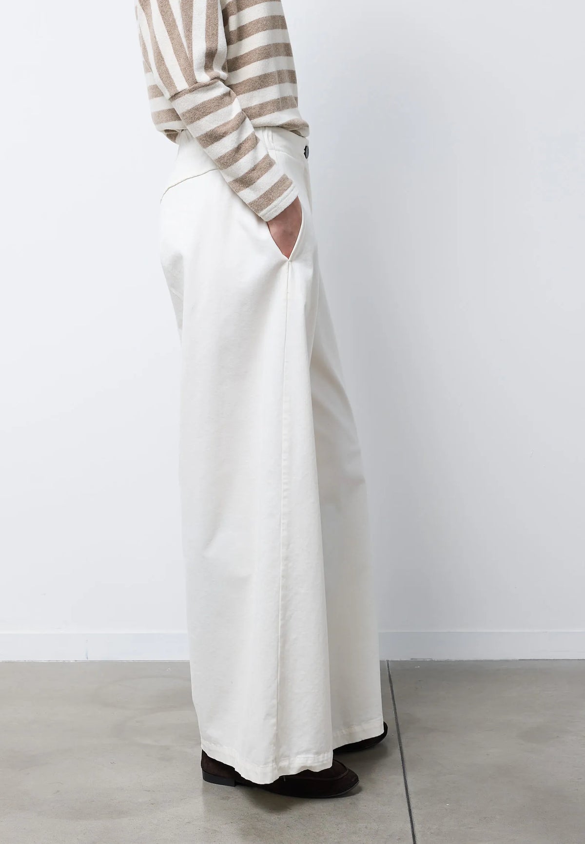 Pantalone regular — IVORY