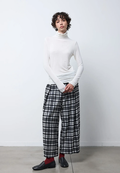Maglia collo alto manica lunga — IVORY