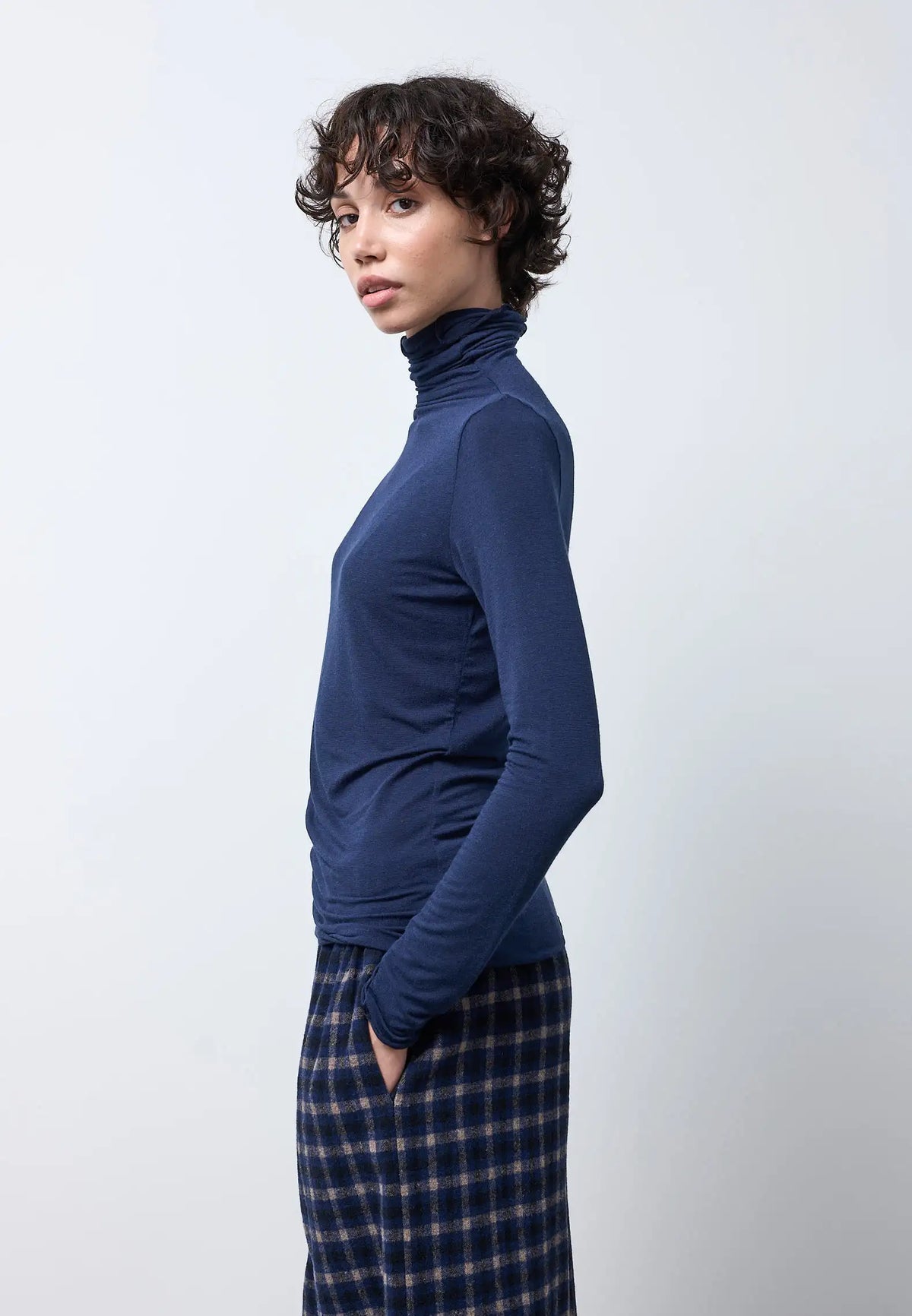 Maglia collo alto manica lunga — OCEANO