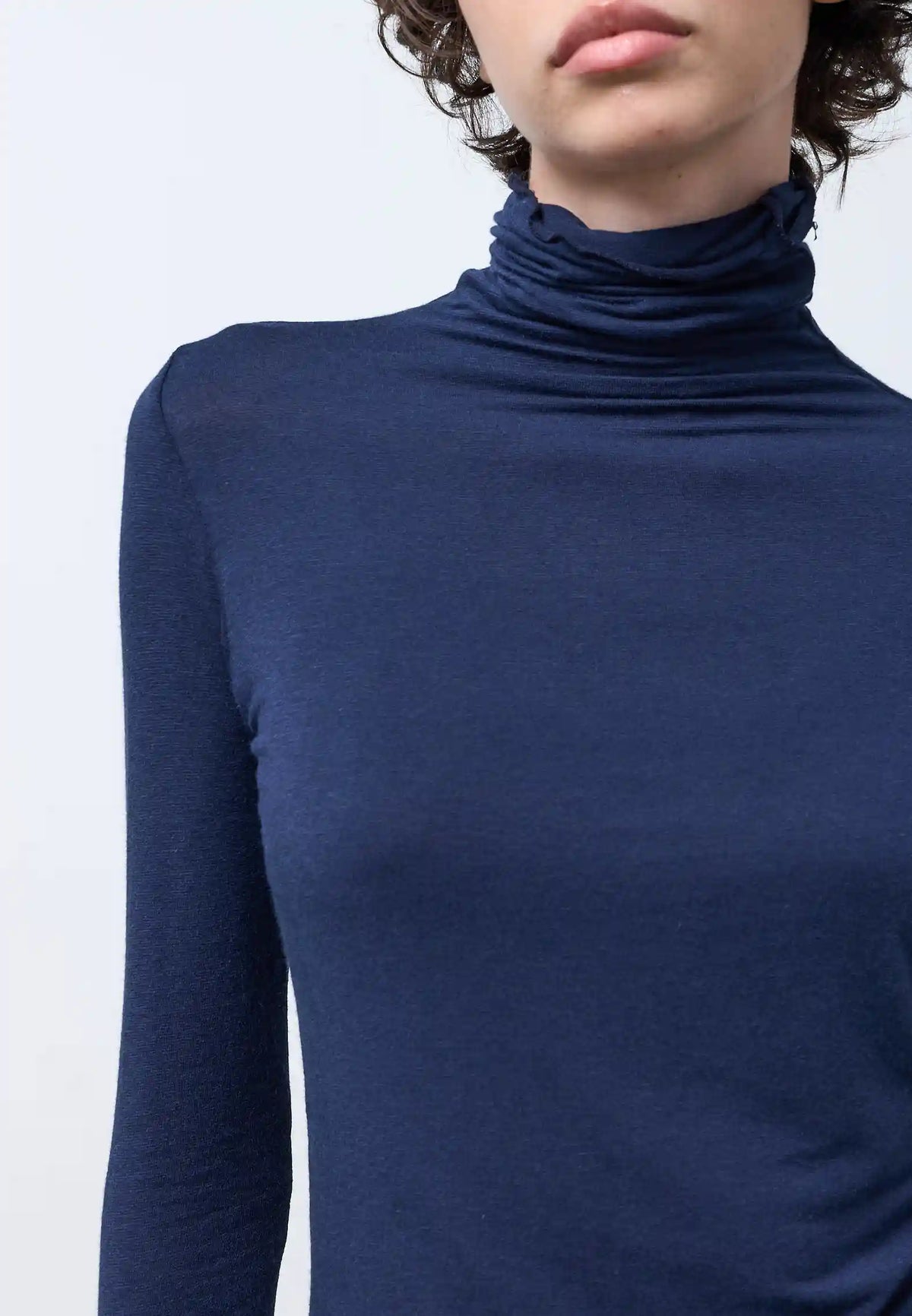 Maglia collo alto manica lunga — OCEANO