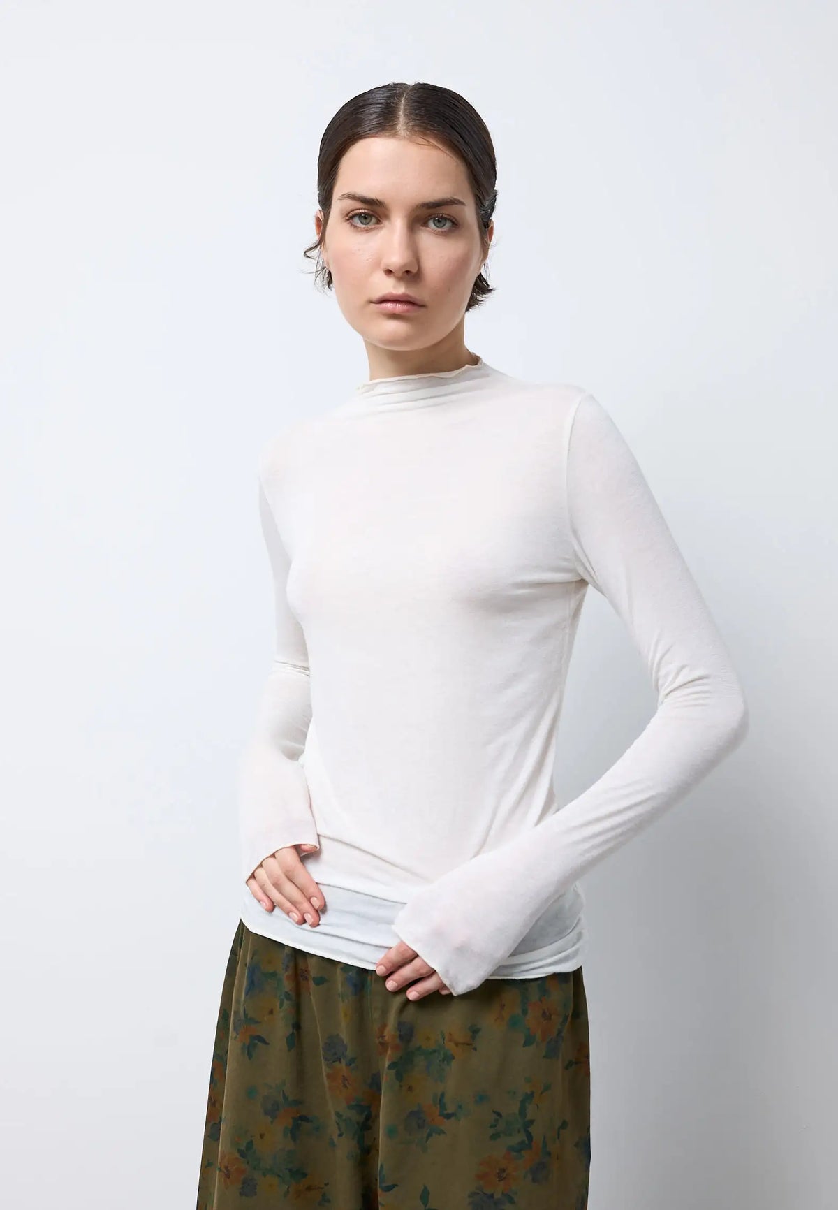 Maglia collo cratere — IVORY