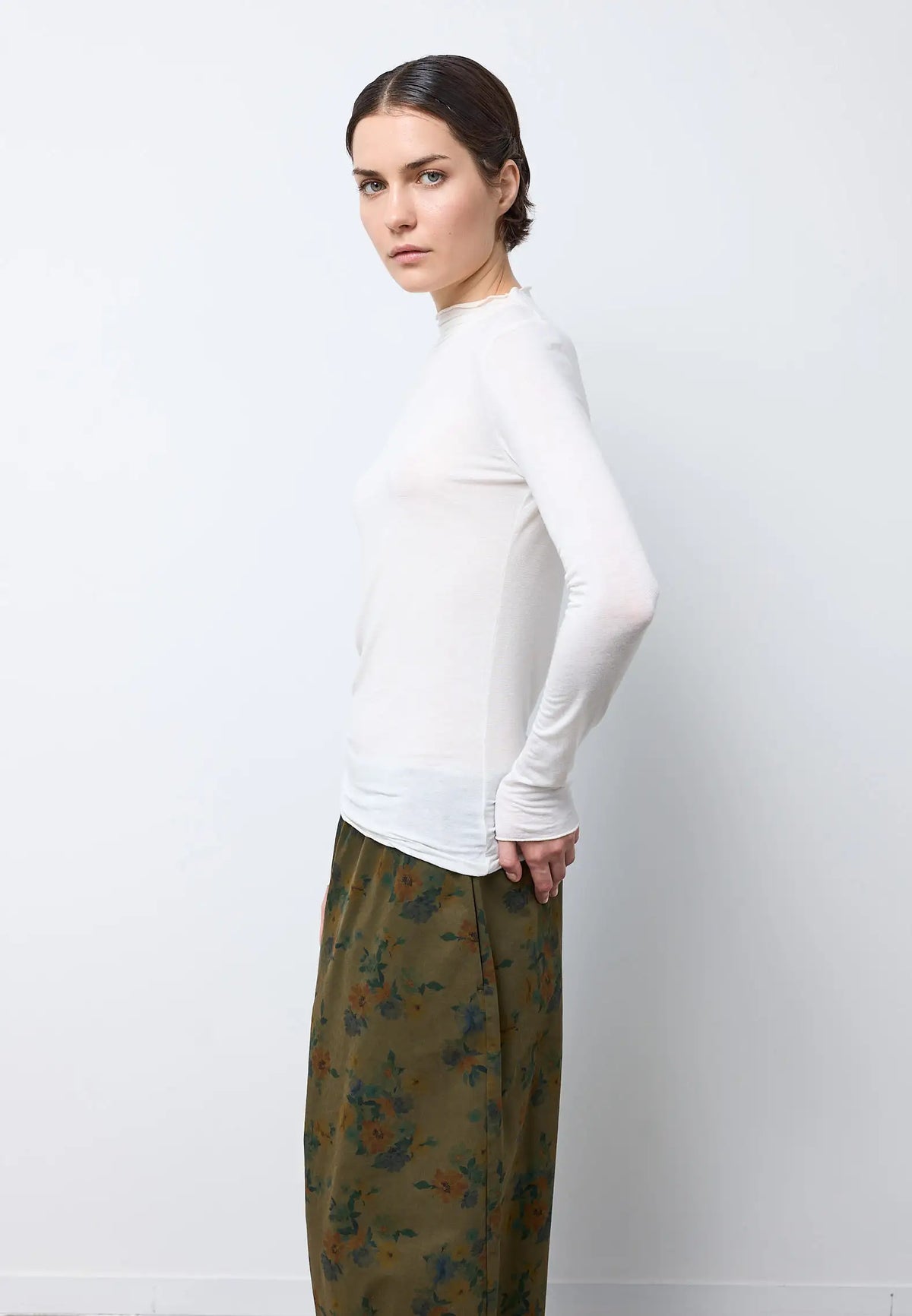 Maglia collo cratere — IVORY