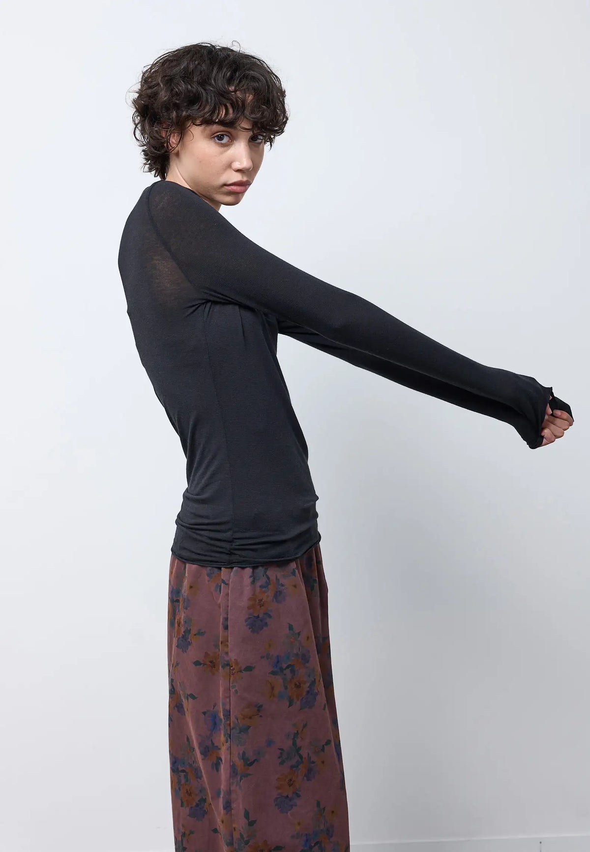 Maglia collo cratere — NERO