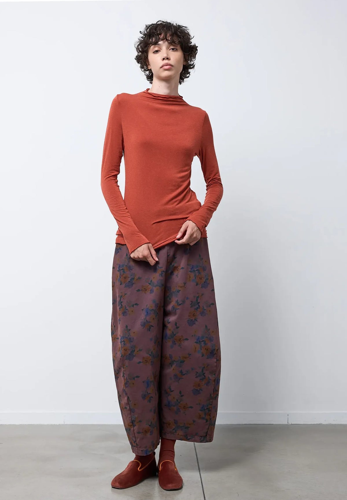 Maglia collo cratere — ROSSO