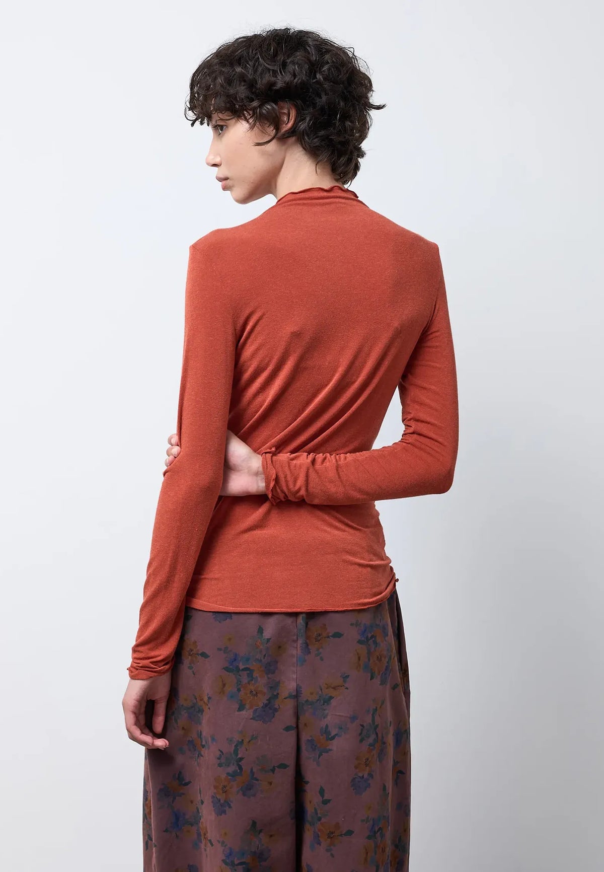 Maglia collo cratere — ROSSO