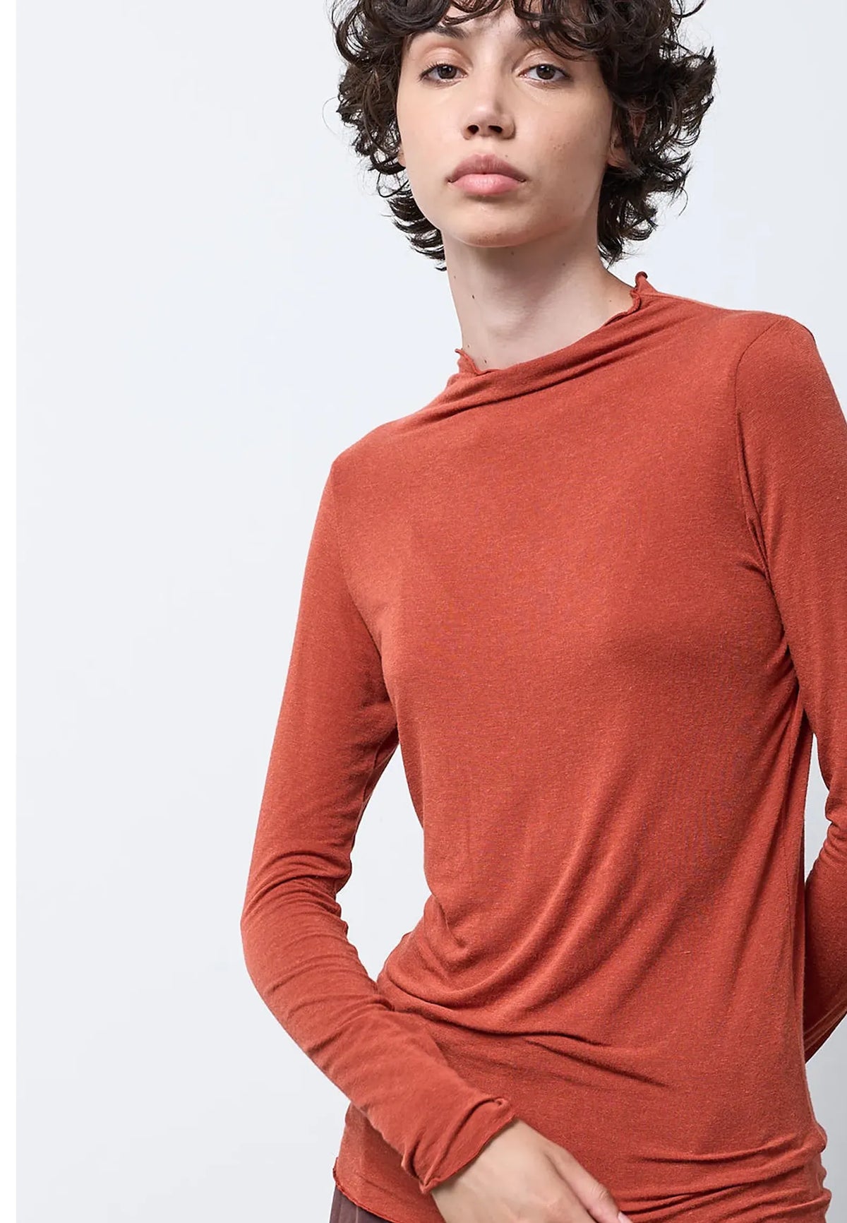 Maglia collo cratere — ROSSO