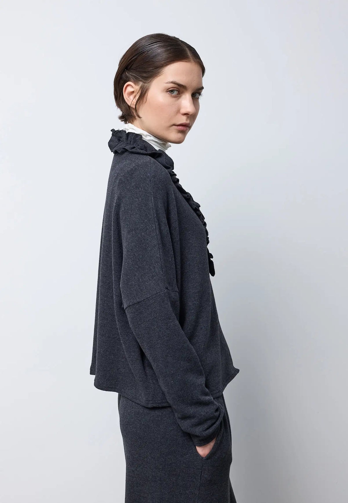 Cardigan ruche — CARBONE