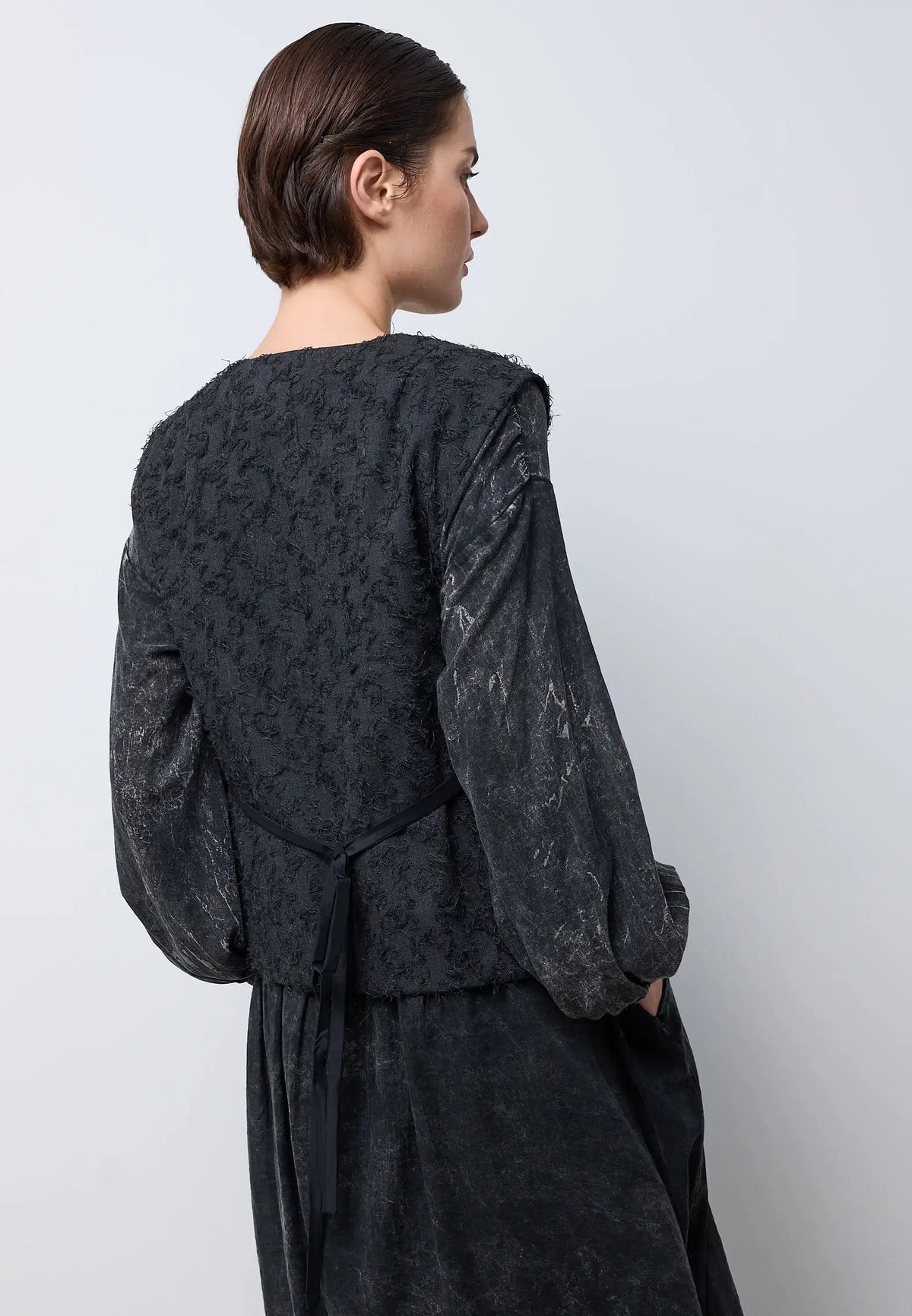 Gilet con laccio — CHARCOAL