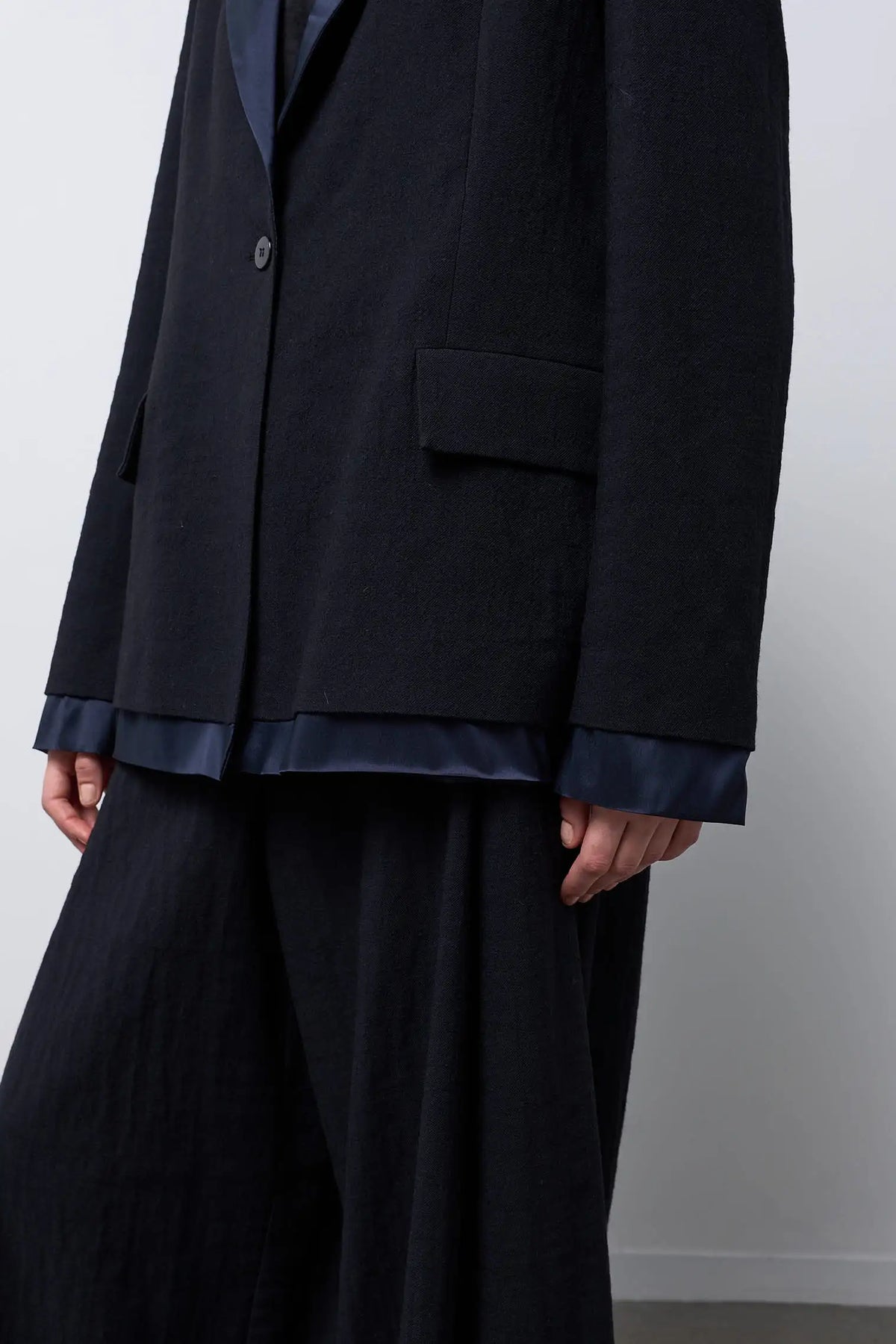 Giacca due bottoni — NERO