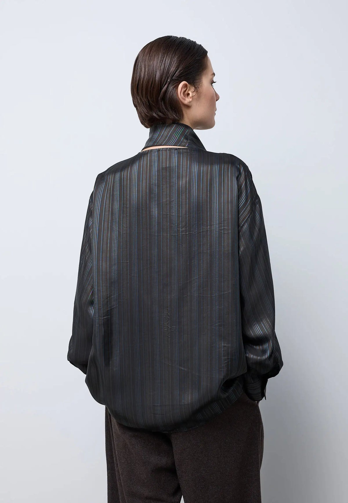 Camicia motivo sciarpa — FODERA RIGATA
