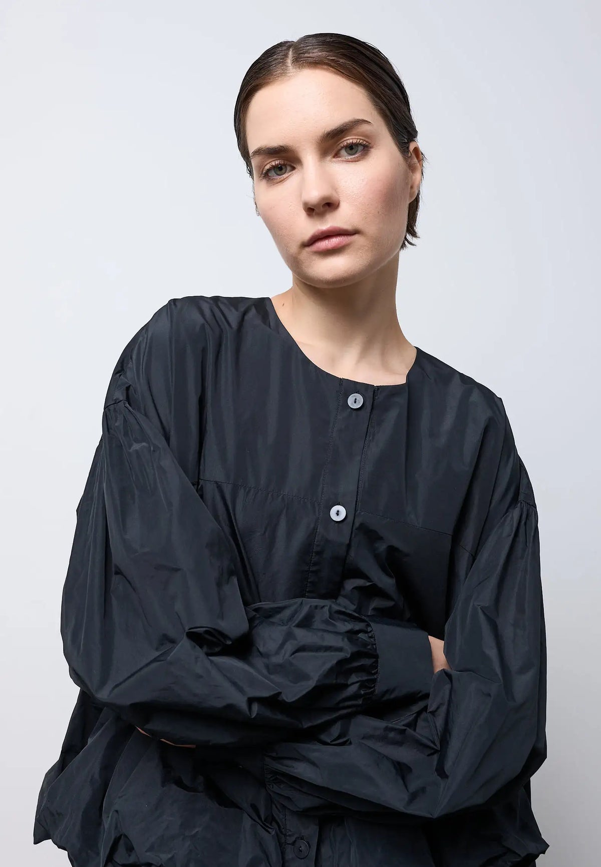 Camicia palloncino — NERO