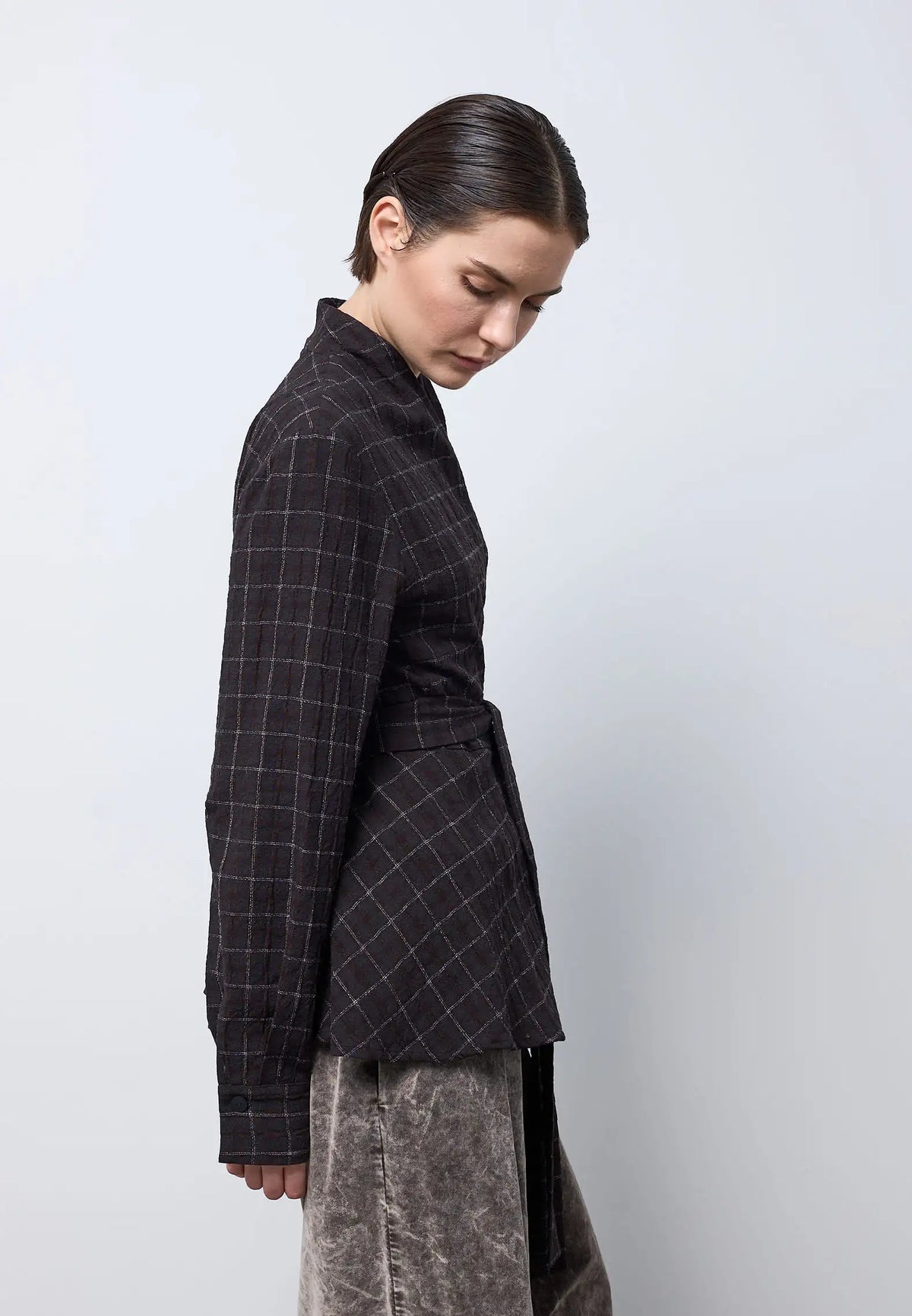 Tie-waist blouse