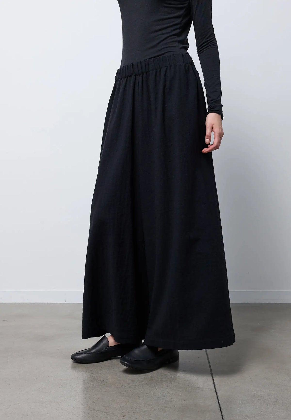 Pantalone palazzo — NERO