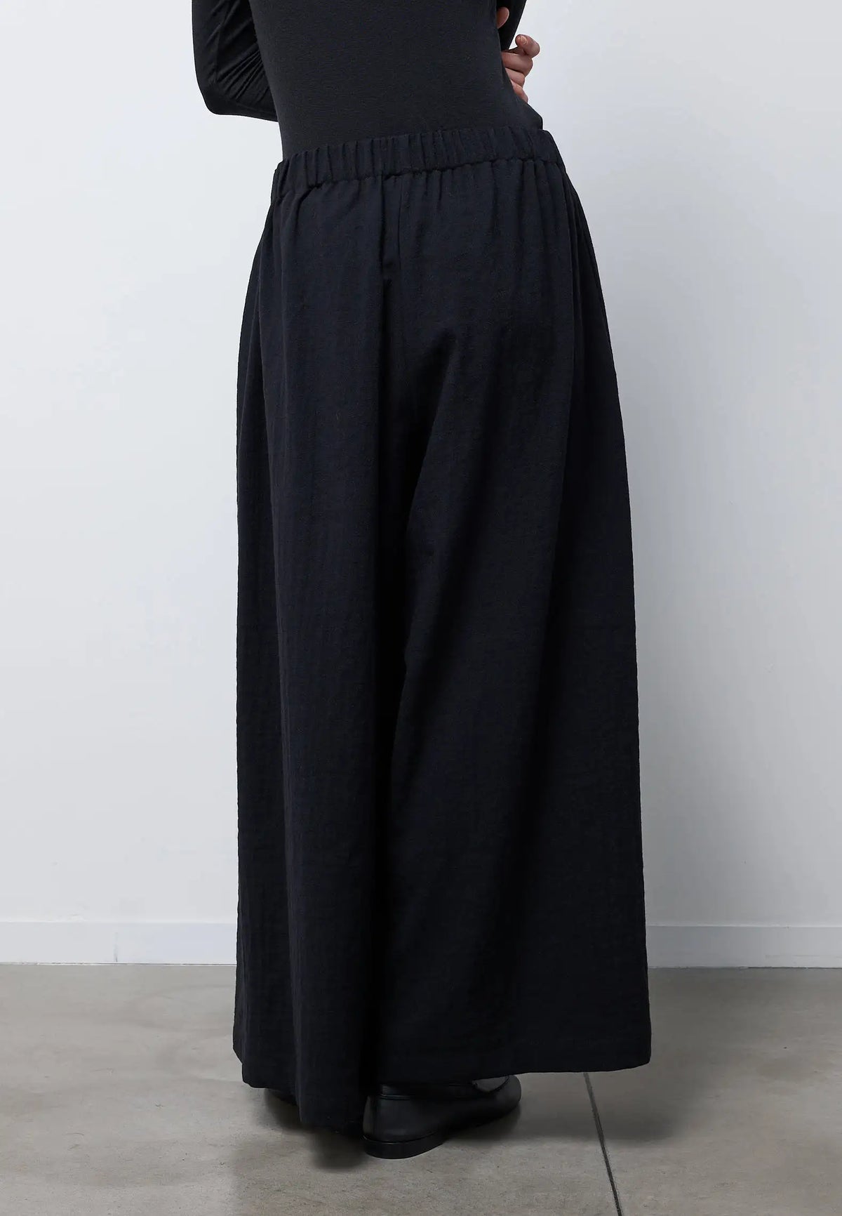 Pantalone palazzo — NERO