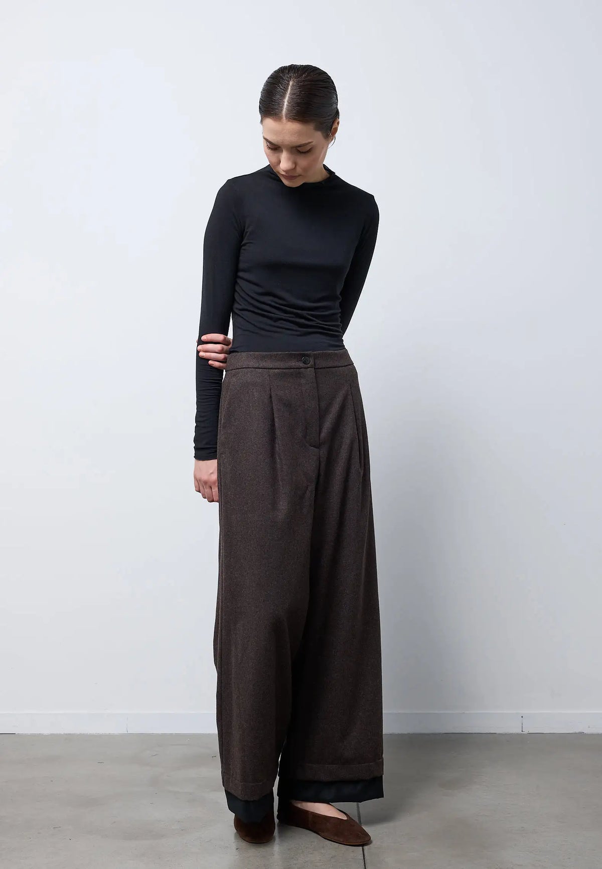 Pantalone fodera — BROWN