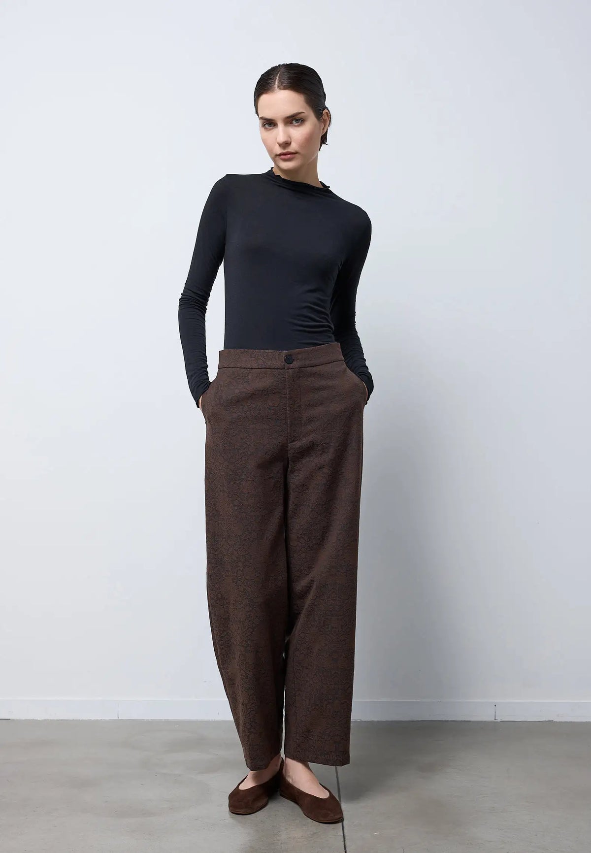 Pantalone gentil donna — BROWN