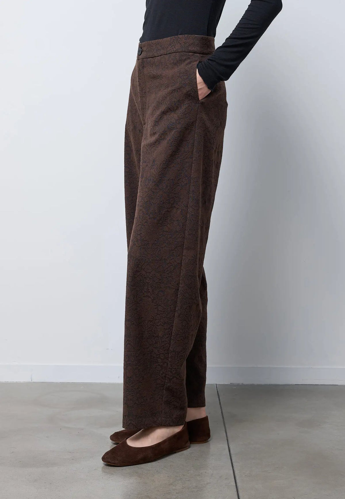 Pantalone gentil donna — BROWN
